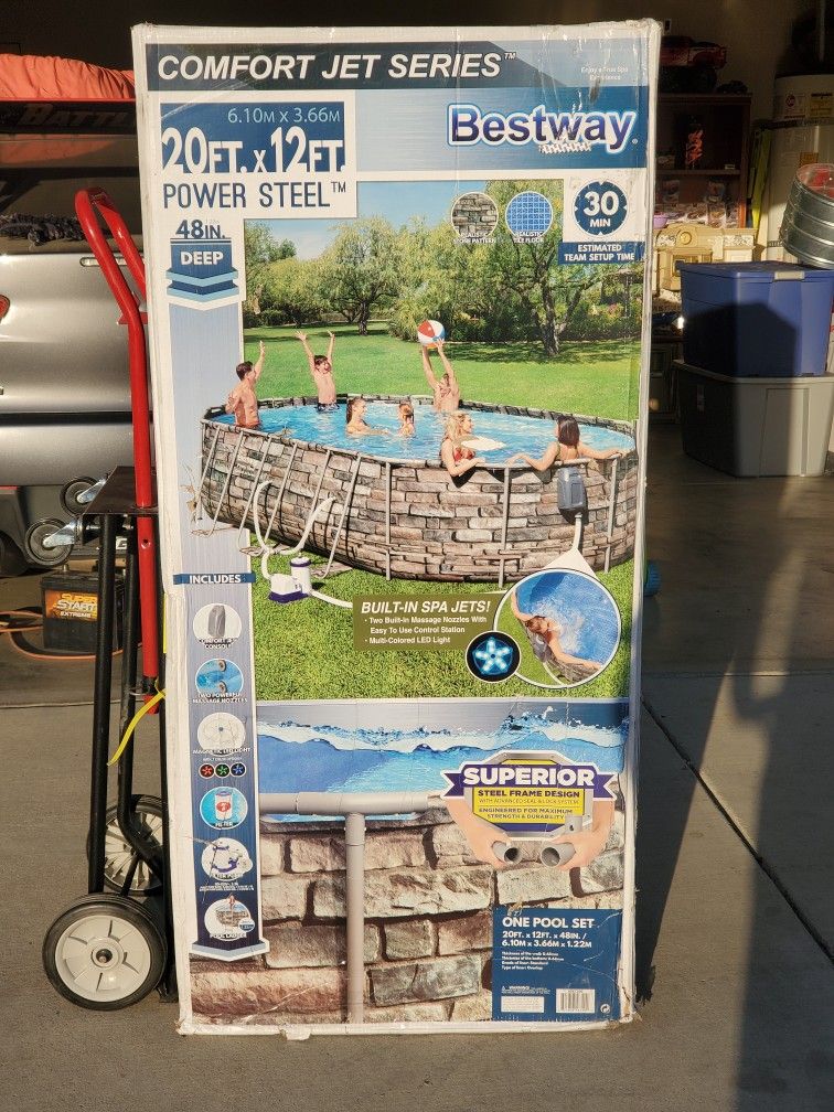 Bestway 20x12x48 Pool. New $1200 Español También
