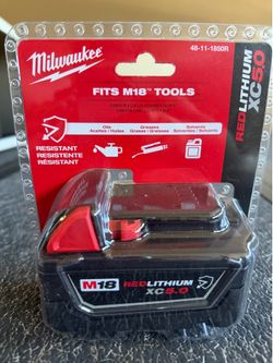 Milwaukee  M18 18-Volt 5.0 Ah Lithium-Ion XC Extended Capacity Resistant Battery Pack