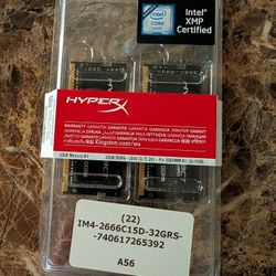 HyperX 32GB 2666MHz DDR4 CL15 SODIMM Kit