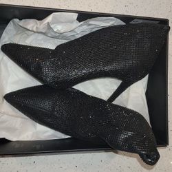 RARE Fenty Puma by Rihanna Crystal Ankle Boots & Matching Chic Clutch Set - Size 9