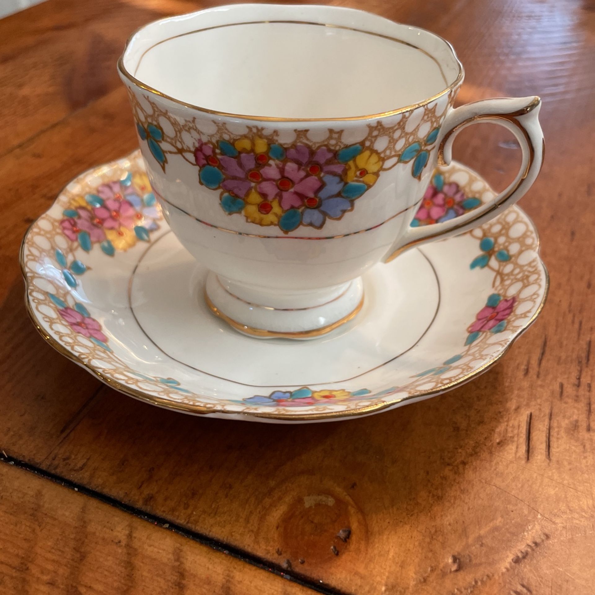 Royal Albert Crown China Teacup And Saucer