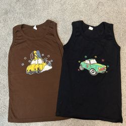 80s 90s VTG 2 boys Tank Tops size 6