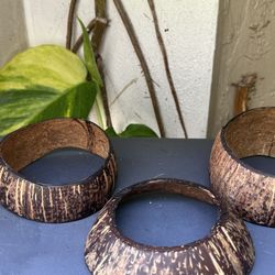Unique Custom Coconut Circle Piece 