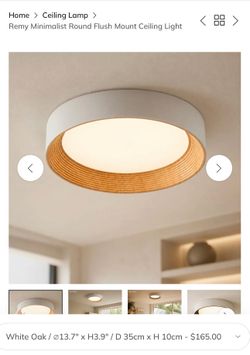 Set of 2 Round flush mount ceiling lights