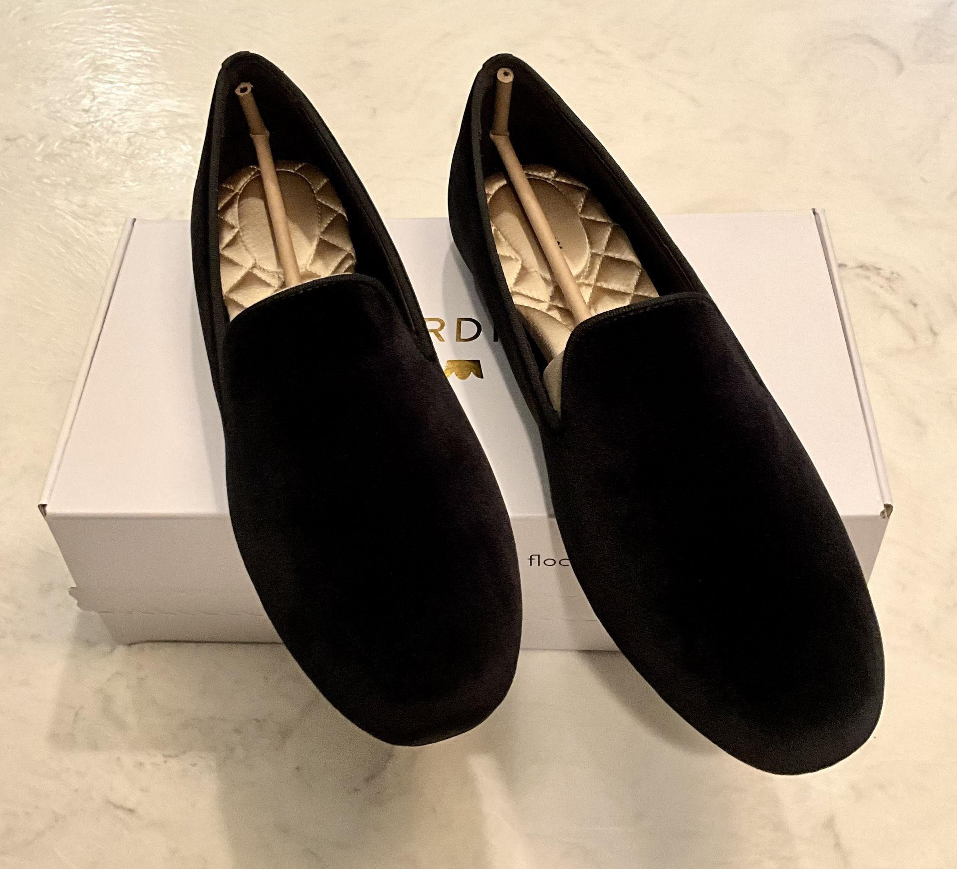 Birdies Ladies Black Velvet Shoes Sz 10.5