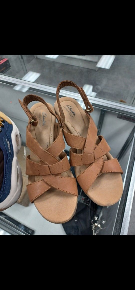 Clarks Wedge Sandals