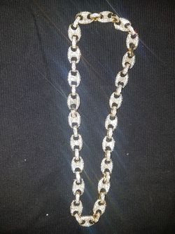 Gold plated chain / CZ 18"
