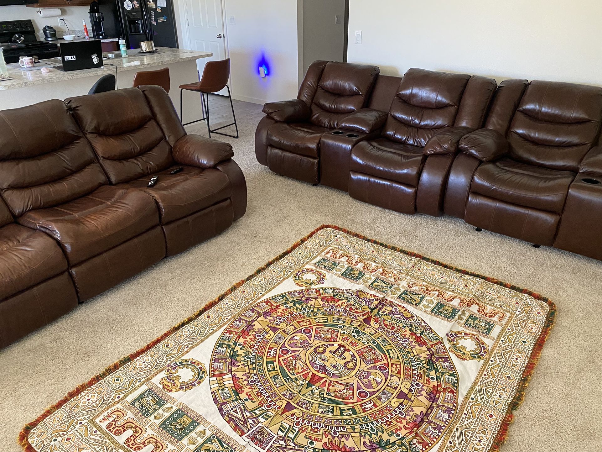 3 Piece Leather Couch 