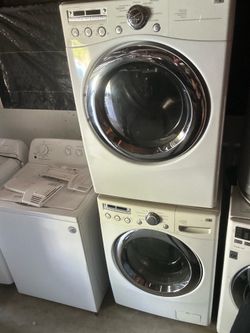 Lg front load washer and gas dryer