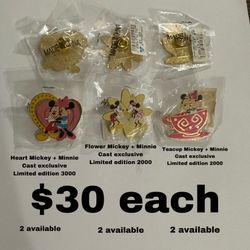 Cast Exclusive Disney Pins! 