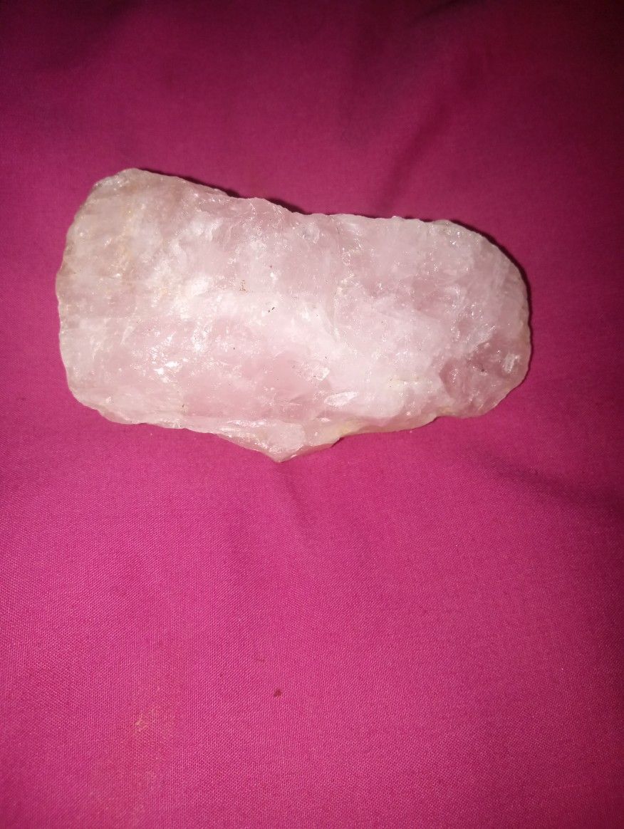 Rose Quartz Chunk And Pendulum