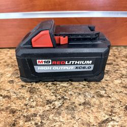 MILWAUKEE M18 HIGH OUTPUT XC6.0 AH BATTERY
