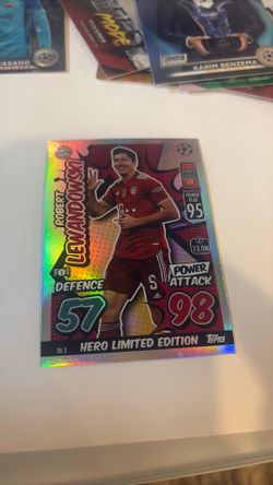 Robert Lewandowski Topps Match Attax Hero Limited Edition – Bayern Munich – Power Attack 98