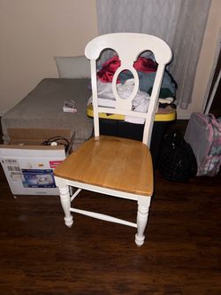 Plain white chair