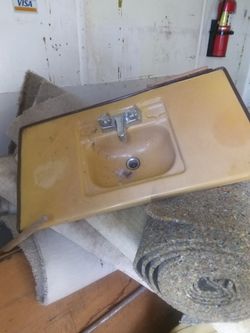 Bathroom Sink With Counter Approximately ...