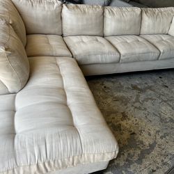 Cream Colored Sectional