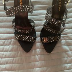 Black Bebe Heels Size 8 