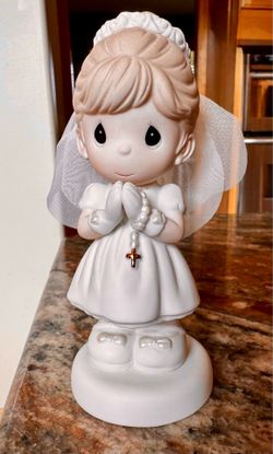 Precious Moments Porcelain Figurine 1st Holy Communion, Girl