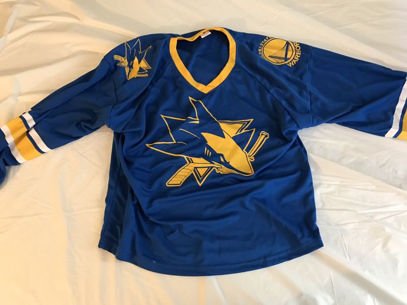 NHL Sharks, NBA Golden State Warriors Mashup Jerseys - collectibles - by  owner - sale - craigslist