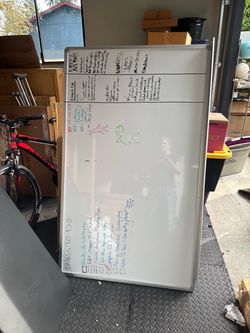 GIANT Whiteboard w/ dry erase markers