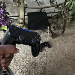 PlayStation 4 With Two Controllers All Cords 