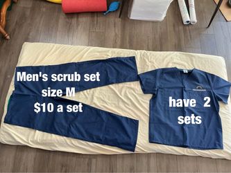Men's scrub sets (size medium) - $10/set