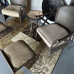 Patio Furniture Chairs Table Foot Rest
