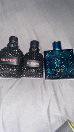 Empty cologne bottles