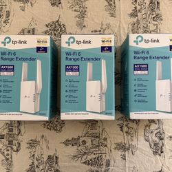 Tp-link AX1500 Wifi 6 Mesh Range Extender - Model RE505x