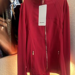 Red High-Waisted Seamless Workout Set - Size 4