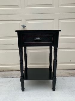 Black nightstand