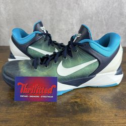 Nike Zoom Kobe 7 System Shark Size 11 488371-401 Blue Men’s Basketball Shoes OG Rare