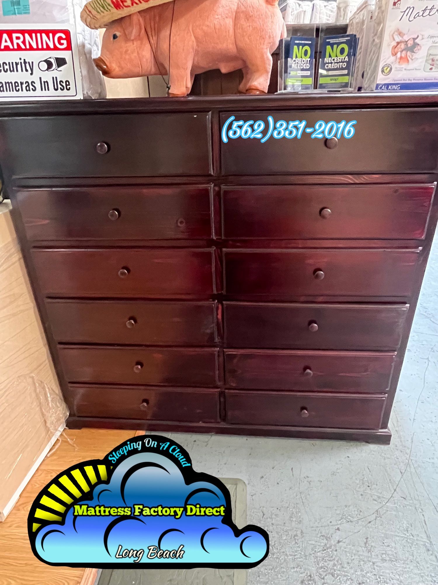 12 Drawer Dresser Cherry Cajonera Comoda Bonita Nuevo