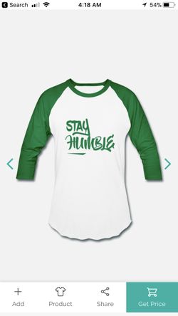 Stay Humble baseball jersey