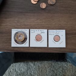 German, Singapore, Belgium/ European Coins For Sale Or Trade