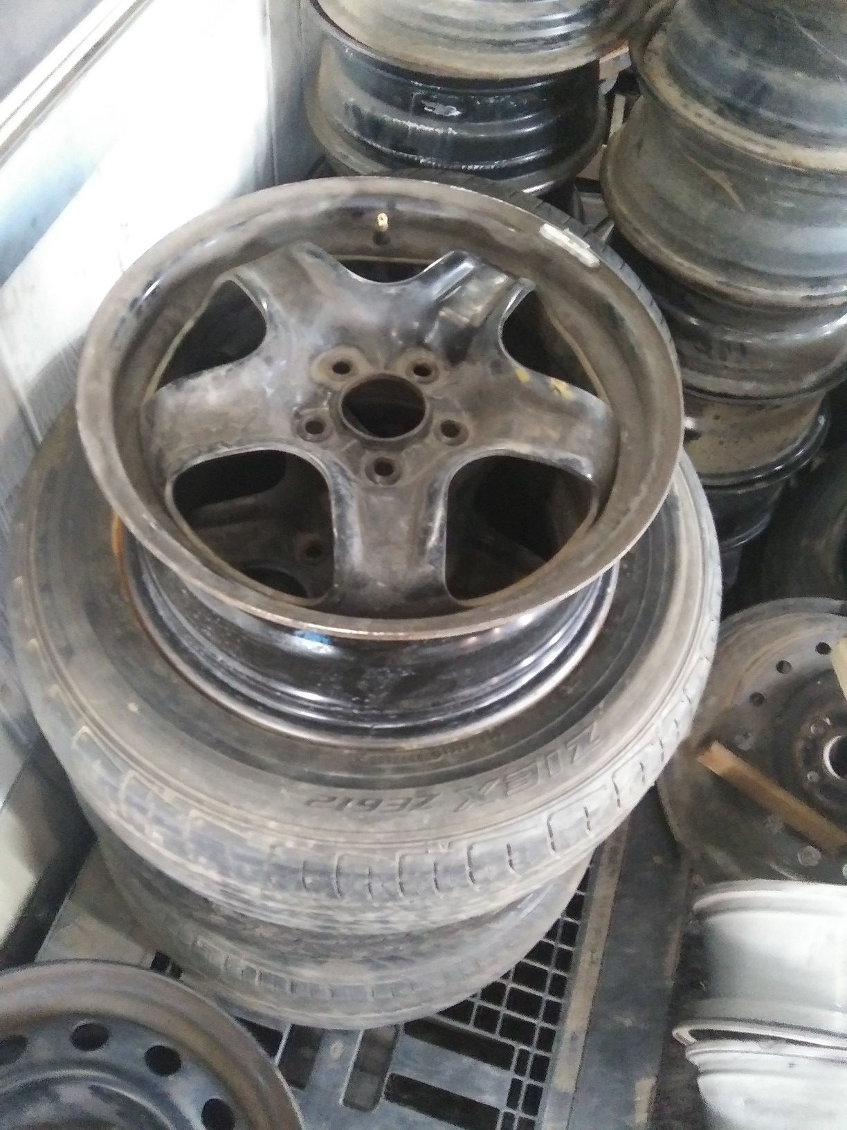 16 in stock wheels came off 2007 malibu $120 obo as is 3 tires are30 to40 %