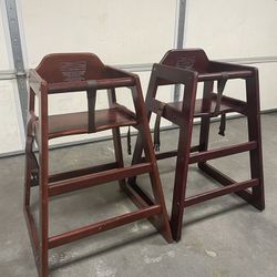 Two High Chairs For Babies