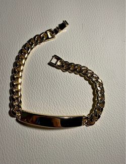 Gold-Filled Cuban Link ID Bracelet