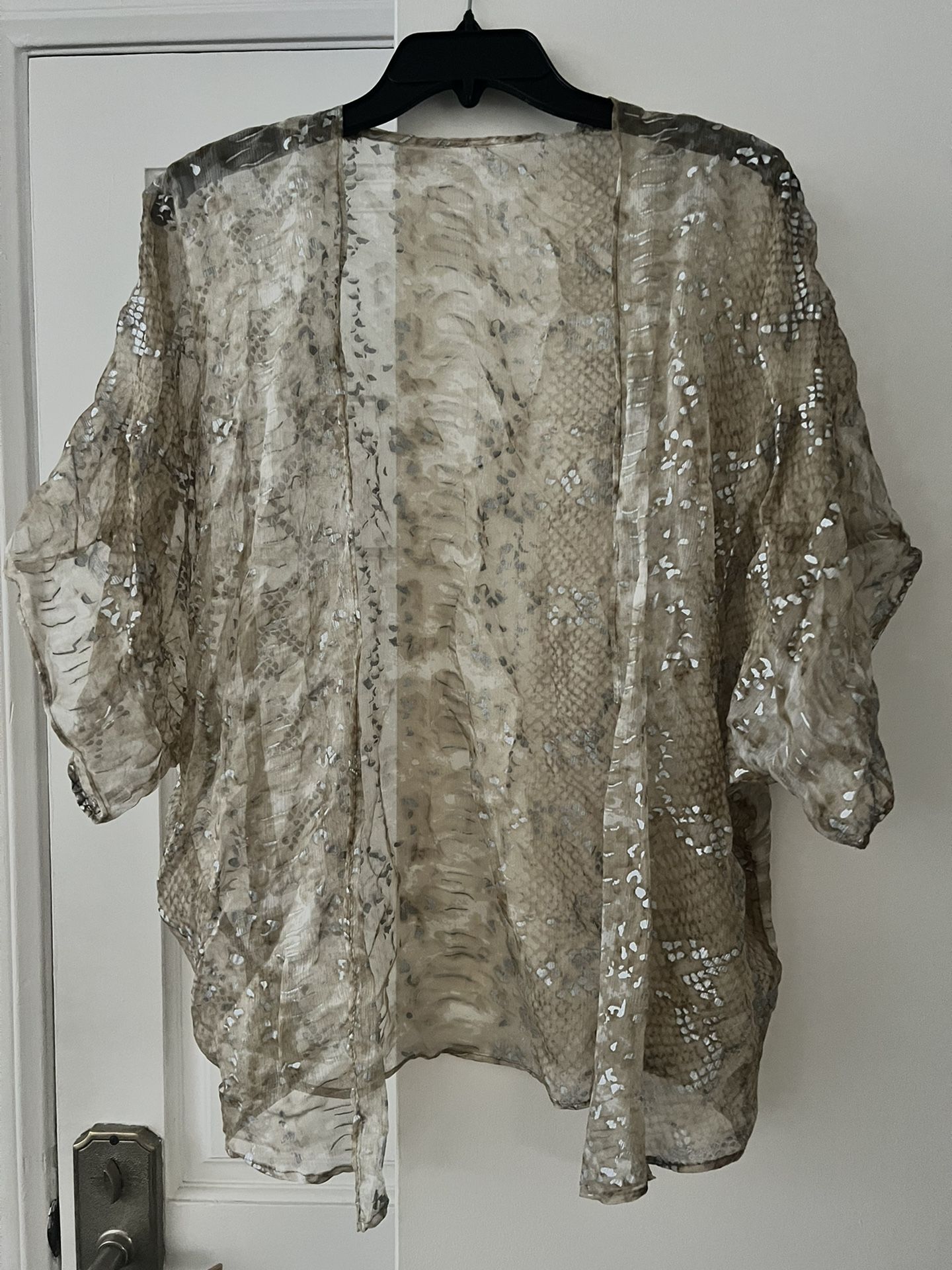 Vintage Sheer Kimono Jacket Shawl Bolero
