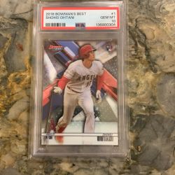 2018 Bowman’s Best Ohtani Psa 10