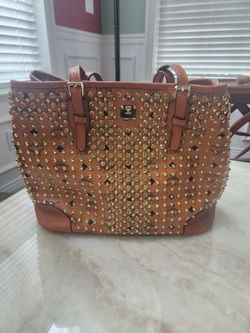 Studded Visetos Tote Bag