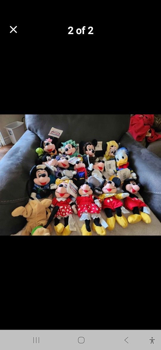 Disney Beanies And Plushies