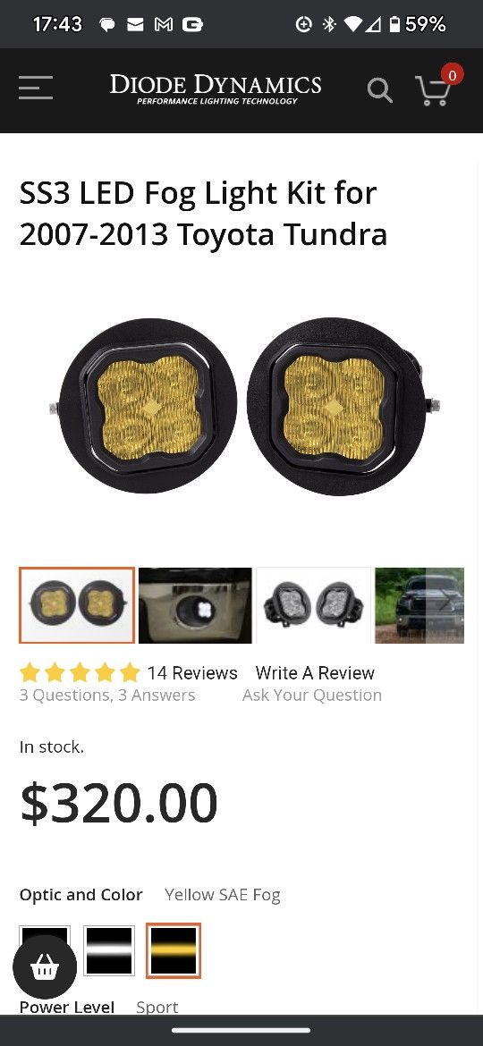 Diode Dynamics SS3 Fog Light Kit