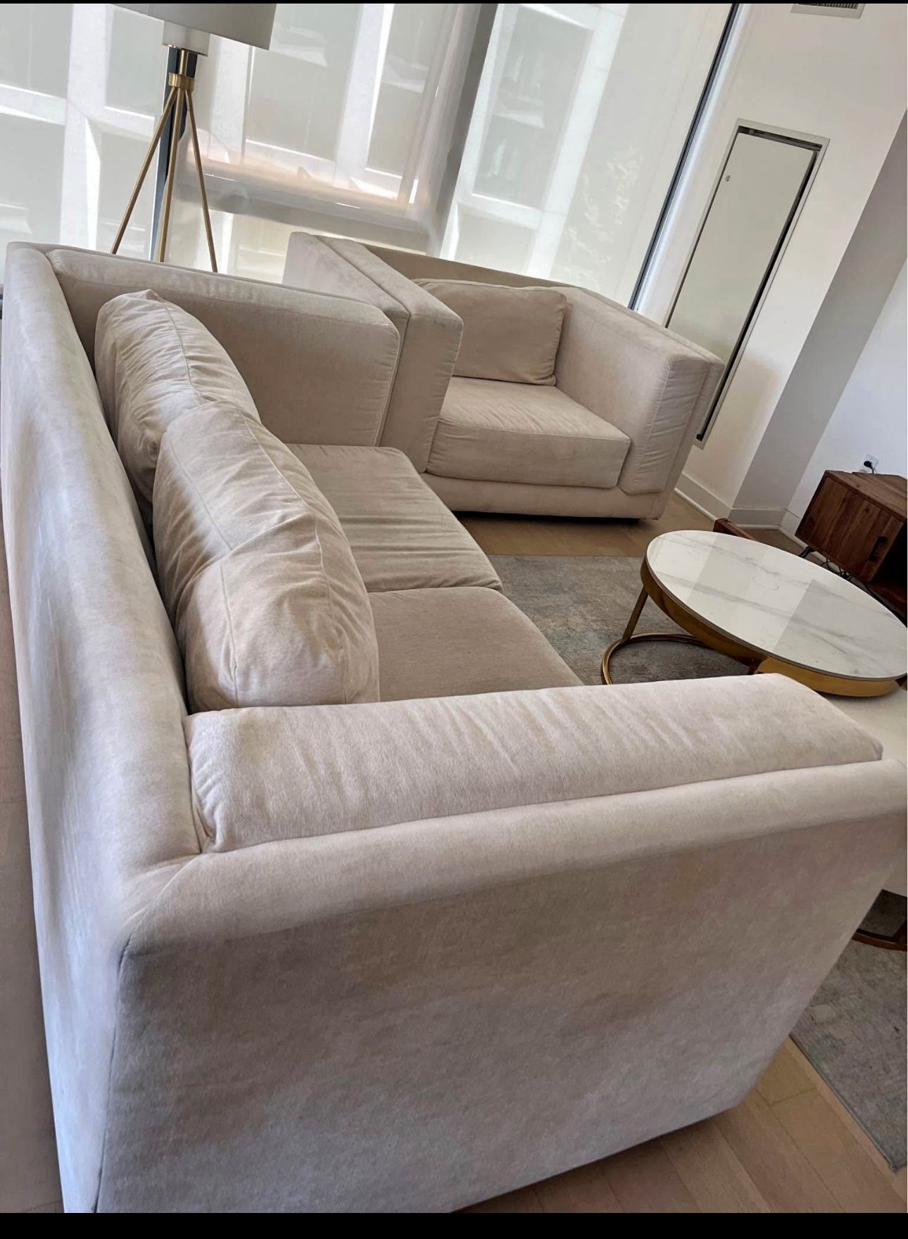 Z Gallerie Celine Sofa & Chair Set - $700 (Original $3,600)