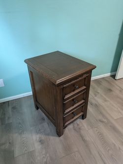 Wooden end table