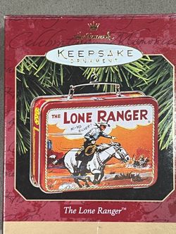 LONE RANGER Hallmark Keepsake Christmas Ornament Pressed Tin *MINI* Lunchbox