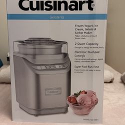 CUISINART GELATERIA FROZEN YOGURT ICE CREAM AND SORBET MAKER