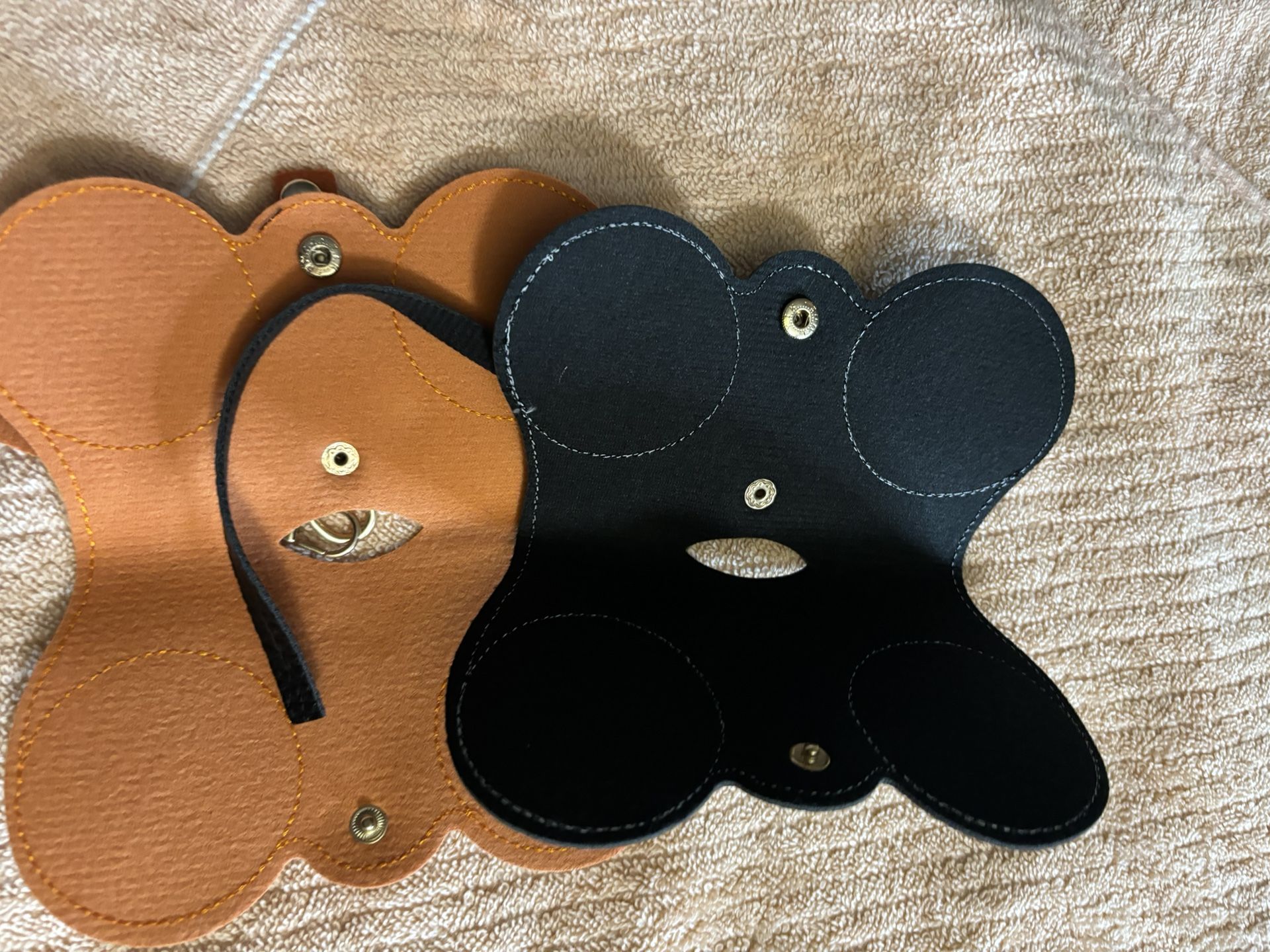Leather Sunglasses Cover Black & Brown