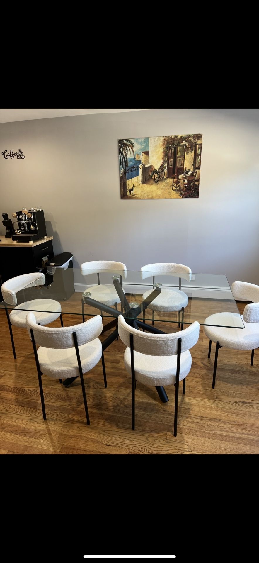 Glass Dining room table