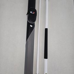 GSE 58" 2-Piece Fiberglass Graphite Composite Billiard Pool Cue Stick/  GSE case